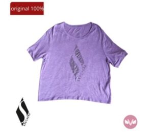 Skechers Women’s Tee sport lilac gray Baju Olahraga